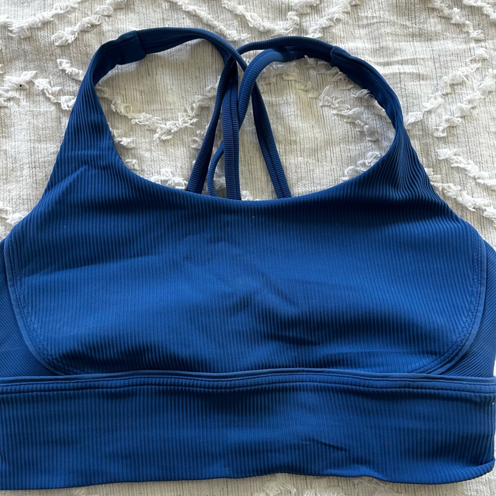 Lululemon Energy Longline Bra- Ribbed